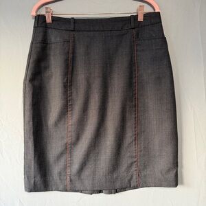 Air Canada Womens Flight Attendant Wool Skirt Size 10 Grey Airlines Business